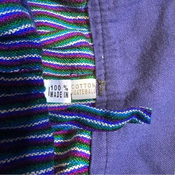 EUC Children’s Woven Multi-Color Striped Knit Romper. Adjustable Size 2-3T - Picture 8 of 8